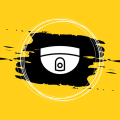 Fototapeta premium Surveillance Home Camera Icon, CCTV Icon Vector Illustration Eps10