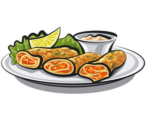 pancakes with salmon