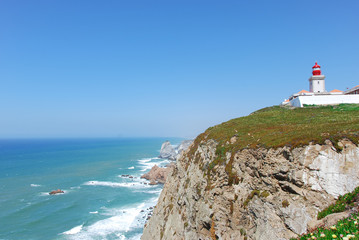 Fototapeta na wymiar lighthouse on the coast