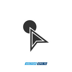 Pointer or Cursor Sign Icon Design Vector