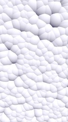 3d rendering picture of white balls. Abstract wallpaper and background. 3D illustration