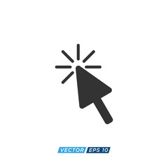 Pointer or Cursor Sign Icon Design Vector
