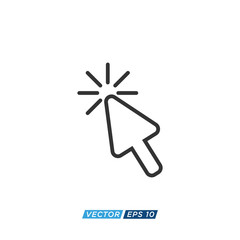Pointer or Cursor Sign Icon Design Vector
