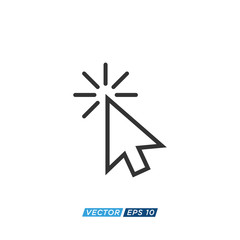 Pointer or Cursor Sign Icon Design Vector