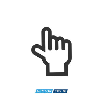 Pointer or Cursor Sign Icon Design Vector