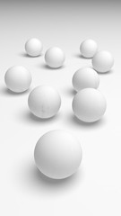 White abstract background. Lowpoly backdrop. Crumpled paper. 3D illustration