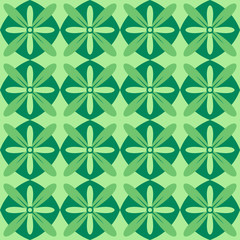 geometrical flower seamless pattern design