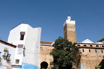 Old kasbah district in city of  Chefchaouen,Morocco.