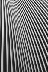 The metal steel lines background.