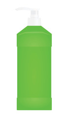 Hand soap bottle. vector illustration