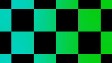 Cyan & green checker board,New chess board abstract background