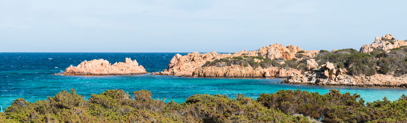 maddalena island nature rocks and ocean