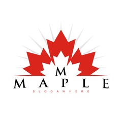 maple logo design concept  vector