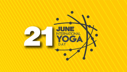 illustration of woman for 21 june-international yoga day web banner EPS10 vector.