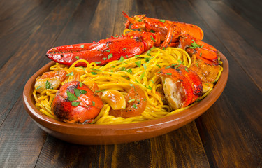 Spaghetti con bogavante