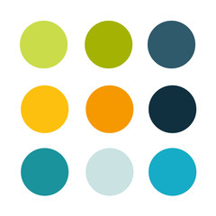 A palette of colorful color combinations. Vector