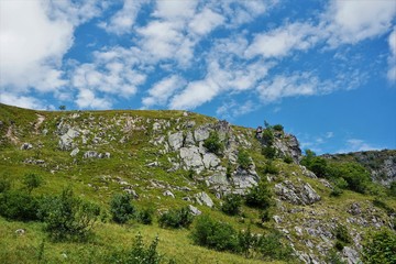 Rocky hill in the Vosges mountains, Grand Est