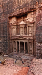 Fototapeta premium Rock tomb Petra Jordan.