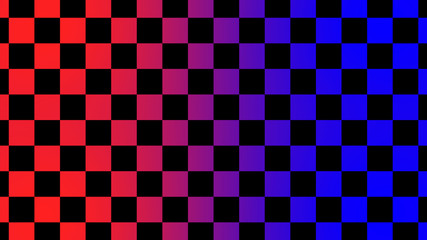 Red & blue checker board abstract,New chess board abstract