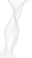 White abstract background. Fluttering white scarf. Waving on wind white fubric. 3D illustration