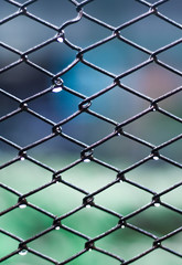 Fototapeta premium metal grid background