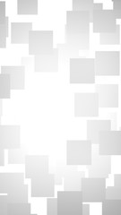 White abstract background. Misty backdrop with grey squares. 3D illustration