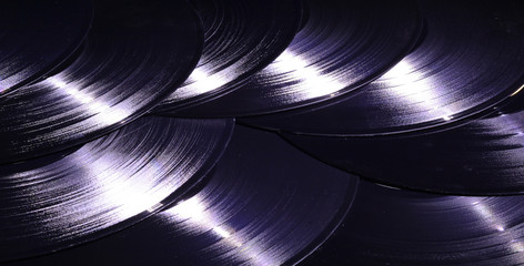 old vinyl records from the 80s