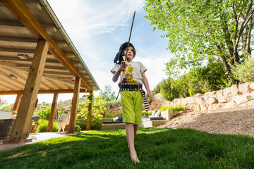 6 year old boy dressed as a pirate