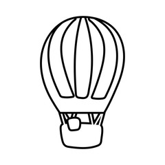 balloon air hot travel line style icon