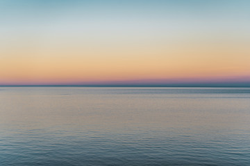 Ocean And Sky At Dusk, Coast Brava, Spain