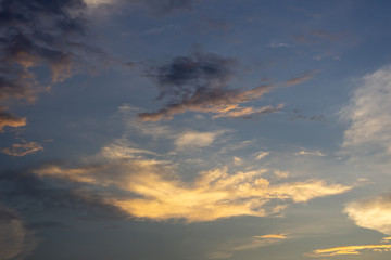 clouds at sunset