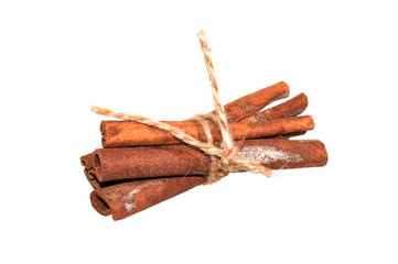 cinnamon isolated on white background