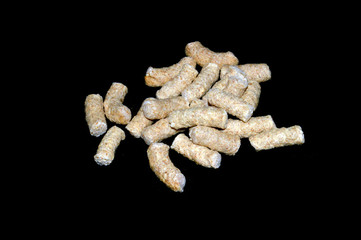 bread crumbs isolated on a white background