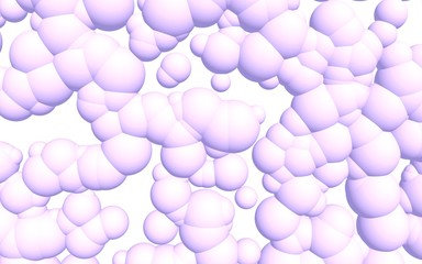 3d rendering picture of pink balls. Abstract wallpaper and background. 3D illustration