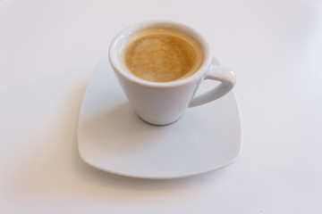 Naklejka premium coffee cup isolated in white cup