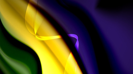 Liquid colors fluid gradients on black background