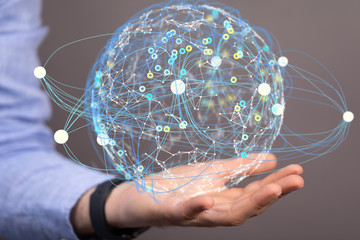  Digital Network and data concept.
