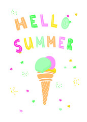 ice cream vector illustration