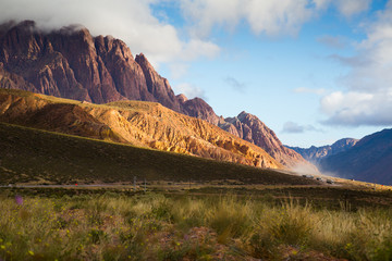 Fototapeta premium Views of landscape near RN 7, Patagonia, Argentina