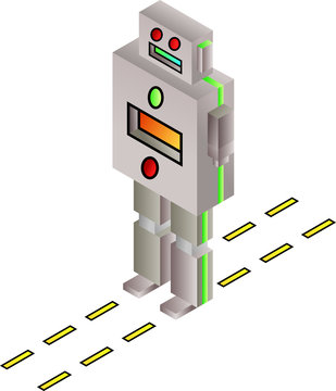 Isometric image of a robot