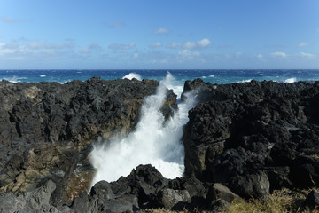 houle et vagues sur l'océan