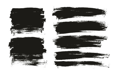 Flat Paint Brush Thin Full Background High Detail Abstract Vector Background Mix Set 