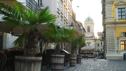Old historical europian buildings in the city
