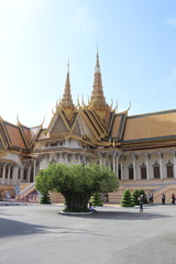 Palais royal à Phnom Penh, Cambodge