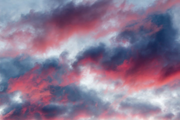 clouds on a background of blue sky