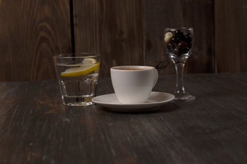 coffee on wooden table
