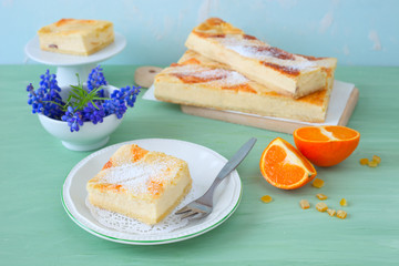 Gitter- Käsekuchen