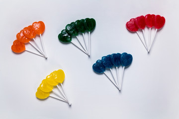 Sweet colorful lollipops for child