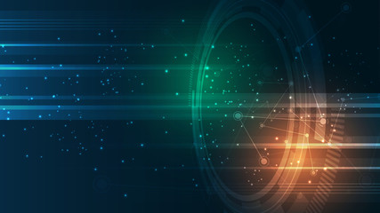 Abstract technology background Hi-tech communication concept innovation background vector illustration
