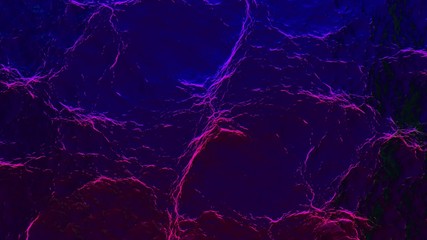 Abstract cold-colored surface with ripples - 3d rendering